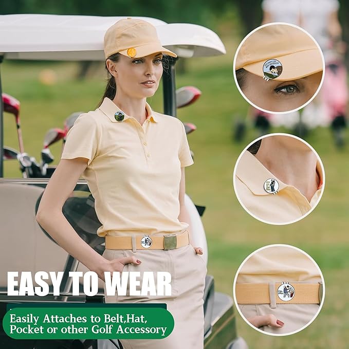 Cracker Golf Ball Marker, Premium Golf Accessories & Funny Golf Gifts for Men Women Golfers