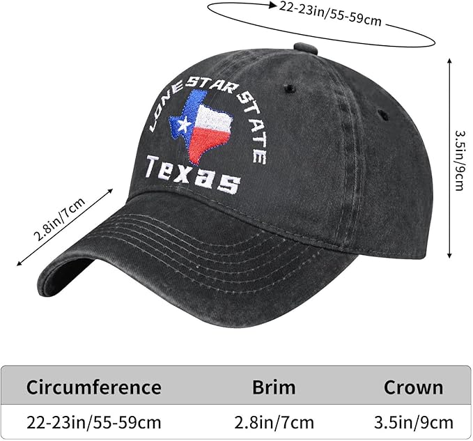 Embroidered Baseball Cap for Women Men Vintage Adjustable Washed Distressed Denim Baseball Hat