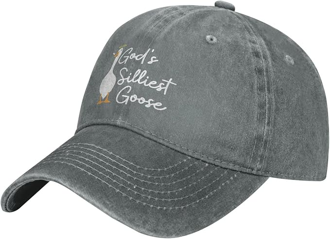 Funny Goose Hat Silly Goose On The Loose Hat Men Baseball Hats Funny Cap