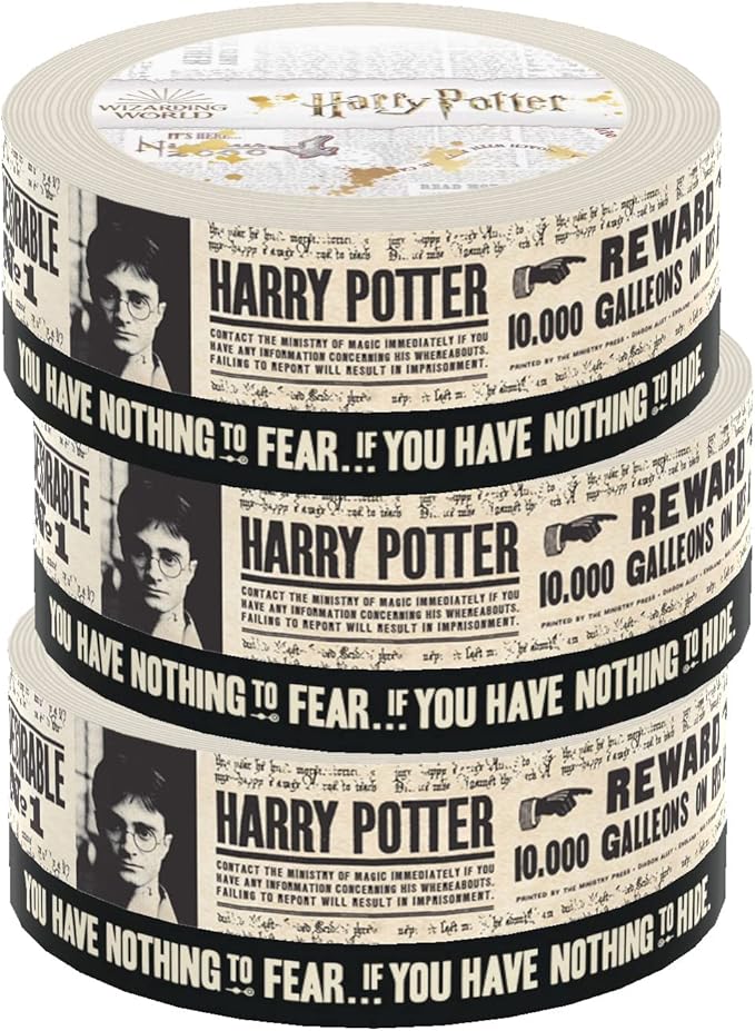 Paper House Productions Harry Potter 3-Pack Set of 2 Foil Accent Washi Tape by PaperHouseProductions