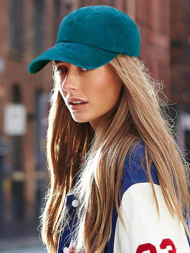 Edoneery Men Women Baseball Cap-Low Profile Adjustable Washed Cotton Golf Dad Hat