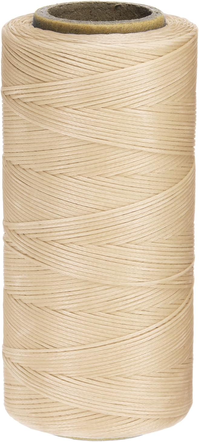 uxcell 150D 0.8mm Flat Waxed Thread 284 Yards Polyester Leather Sewing Waxed by uxcell