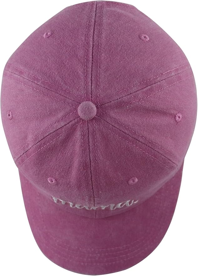 SHANVANKE Funny Mama Hat for Women, Adjustable Washed Cotton Embroidered Mom Baseball Cap