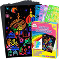 ZMLM Scratch Art Crafts Girls Gifts, 60 Rainbow Scratch Paper Art Gifts by ZMLM