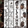 Christmas Stencils for Painting on Wood 35.4" Large Believe Let it Snow Stencil by zosylley