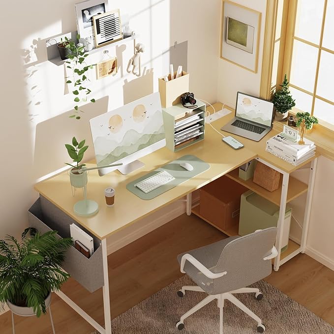 TIQLAB L Shaped Computer Desk - Image 2