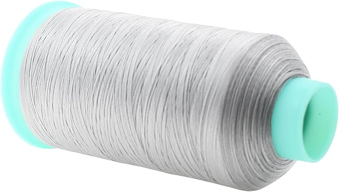 Mandala Crafts Bonded Nylon Thread Silver Heavy Duty Sewing Threads - Image 2