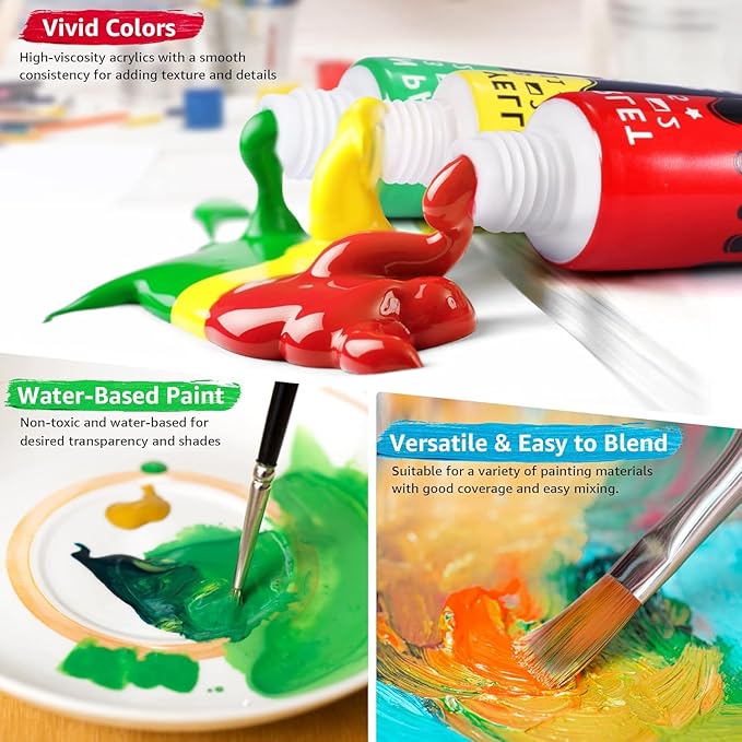 Colorful Stain Glass Paint Set - Image 3