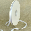 TONIFUL 3/8 Inch x 100yds White Satin Ribbon Thin Solid Fabric Ribbons Roll by TONIFUL