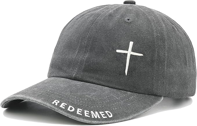 Cross Jesus Hat with Gifts Box, Embroidered Religious Baseball Cap, Christian Gifts for Men Women