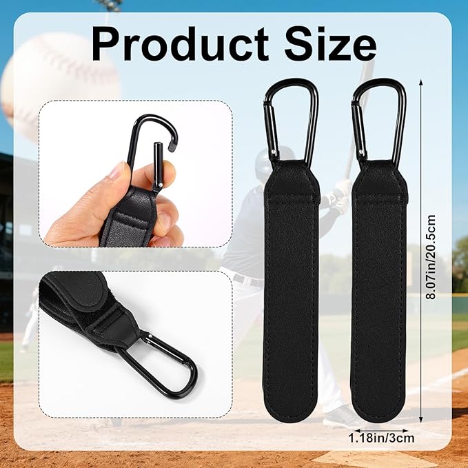 Adjustable Baseball Glove Clip, Adjustable Baseball Glove Holder for Bag with Hanging Loops Sports Training Gear Organization Clip Bag Tool for Drying Charms Team Gifts