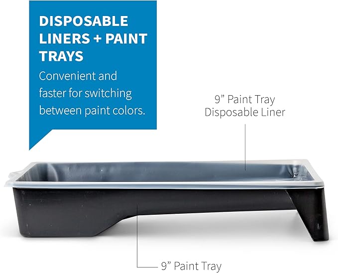 Precision Defined Paint Trays, Paint Roller Trays Liner, Plastic Paint Pan - Image 4