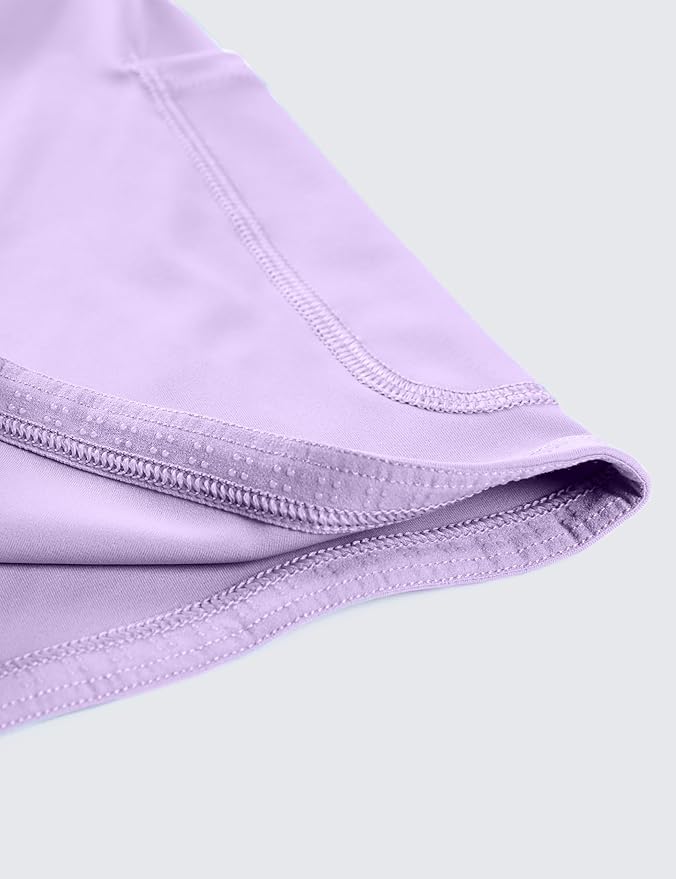 CRZ YOGA High Waisted A line Golf Skirts for Women - Mini Lined Tennis Casual Work Skorts with 3 Pockets