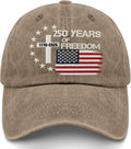 US 250th Anniversary Hat, Patriotic Embroidered Cap, 1776-2026 Freedom Celebration, 250 Years American History Gift Patriots