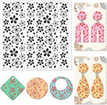 CHGCRAFT Cherry Blossoms Polymer Clay Texture Sheets Flowers Texture Silicone by chgcraft
