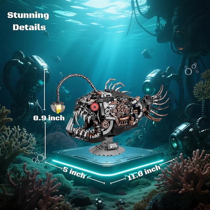 Mechanical Angler Fish Building Block Set - Image 7
