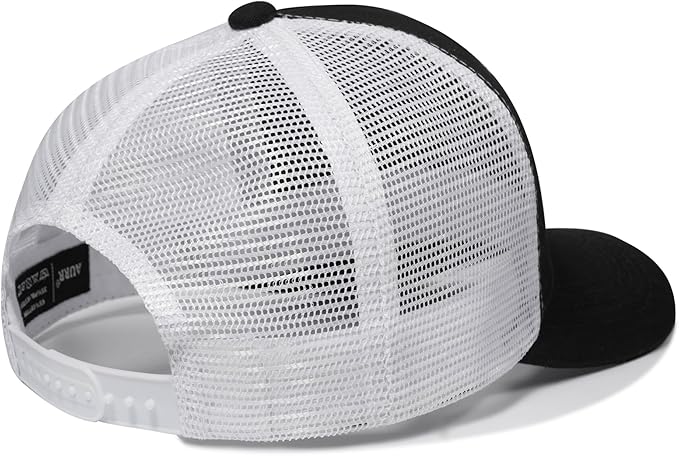 American Flag Trucker Hat, Patriotic Baseball Cap for Men & Women, Breathable Mesh Adjustable Snapback, USA Flag Patch