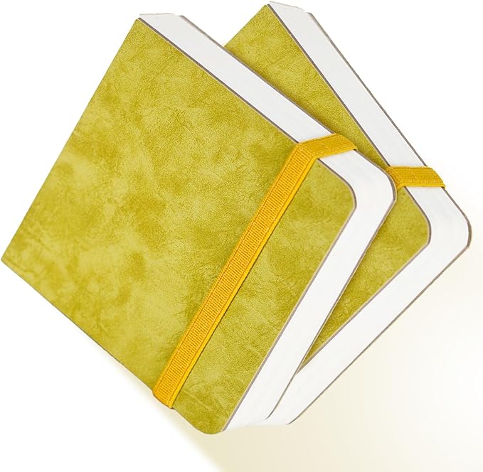 Funto Watercolor Journal 2-Pack, 44 Pages Each, Hot-Pressed 100% Cotton by FUNTO