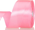 1 1/2 Inch Flamingo Pink Solid Satin Ribbon, 50 Yards Craft Fabric Ribbon by YASEO