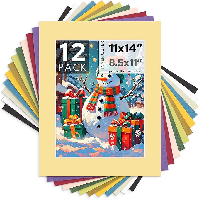Mat Board Center, 11X14 Mix Color Mats by MatBoardCenter