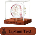 Personalized Baseball Display Case UV Protectedcase Baseball Box Custom Name Text Customize Baseball Cases Display for Balls - for Official Size Ball