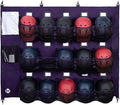 KAVIGOR Baseball/Softball Dugout Organizer - 15+ Helmet & Glove Storage Bag, Military-Grade 900D Fabric & 6 Reinforced Steel Hooks