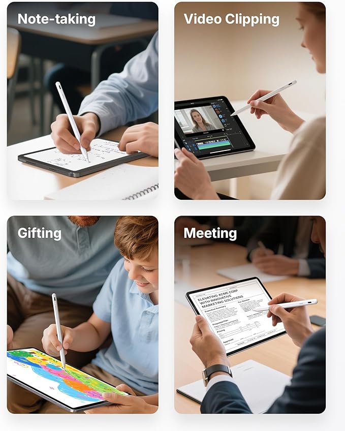 Metapen Pencil A8 V4 for iPad 2018-2025, Upgrade Magnetic Attraction, 2X Fast - Image 8
