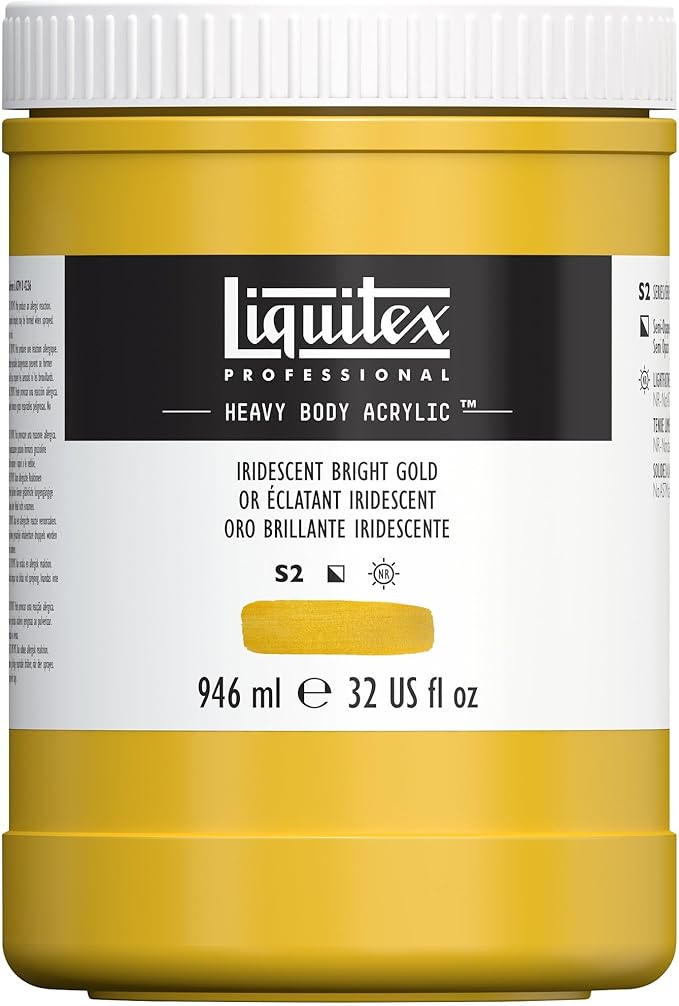 Liquitex Professional Heavy Body Acrylic Paint, 32-oz Pot, Iridescent Bright by Liquitex