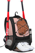 Goloni | Baseball Backpack,Baseball Bag for Adult,Softball Bat Bag with Shoes Compartment,Large Main Compartment for Helmet & accessories, Fence Hook