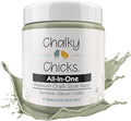 Chalky Chicks 8 Fl Oz Matte Mountain Green Chalk Paint by ChalkyChicksFurniturePaint