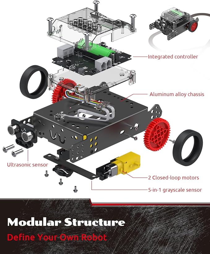 WhalesBot Rocky Smart Robot Car Coding & Remote Control Kit - Image 4