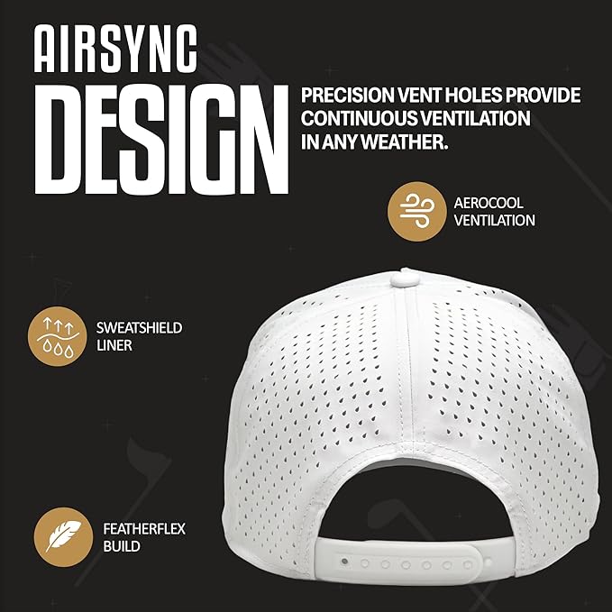 Curves & Clubs Titties Golf Hat - Funny Golf Hat, Titties Hat - Funny American Hat - One-Size-Fits-All - Men's Gifts