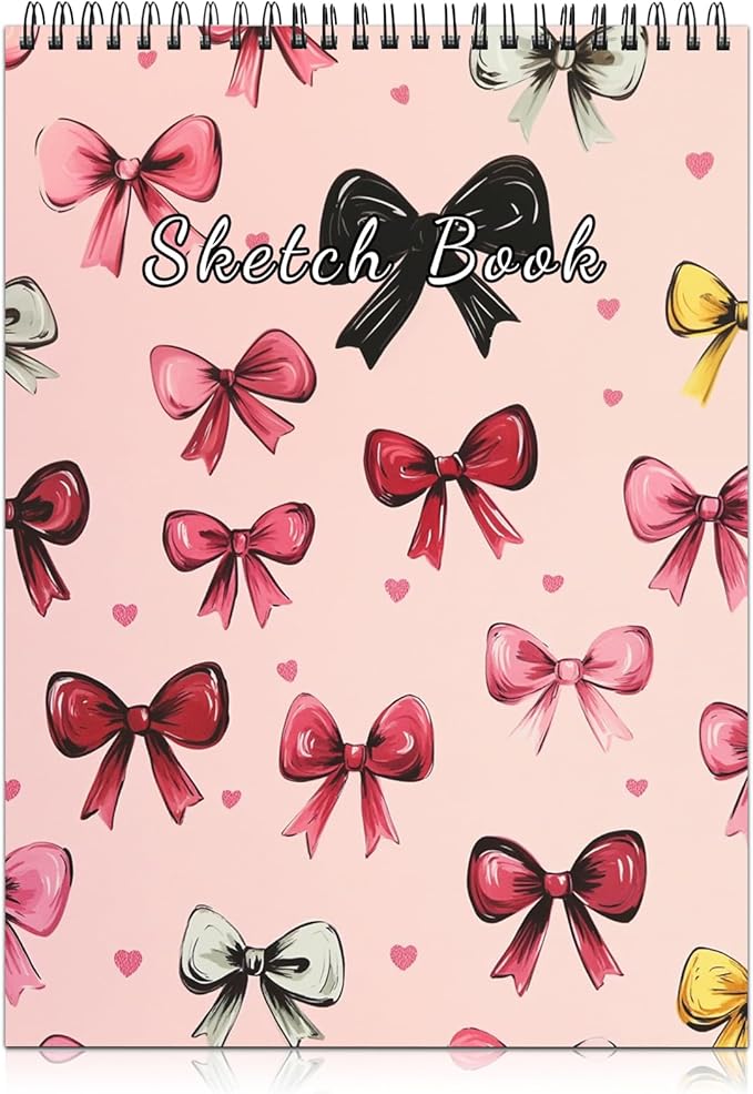Cabreche Cute Sketchbook Top Spiral Bound Sketch Pad, 9 x 12 inch, 100GSM Thick by Cabreche