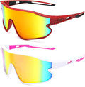 Kids Baseball Sunglasses - Youth Baseball Sunglasses for Boys Girls - Sports Softball Shades Age 6-14