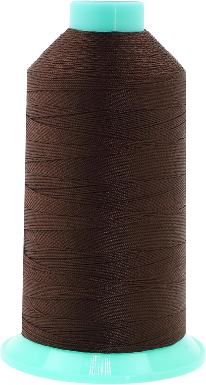 Mandala Crafts Bonded Nylon Thread Dark Brown Heavy Duty Sewing Threads by MandalaCrafts