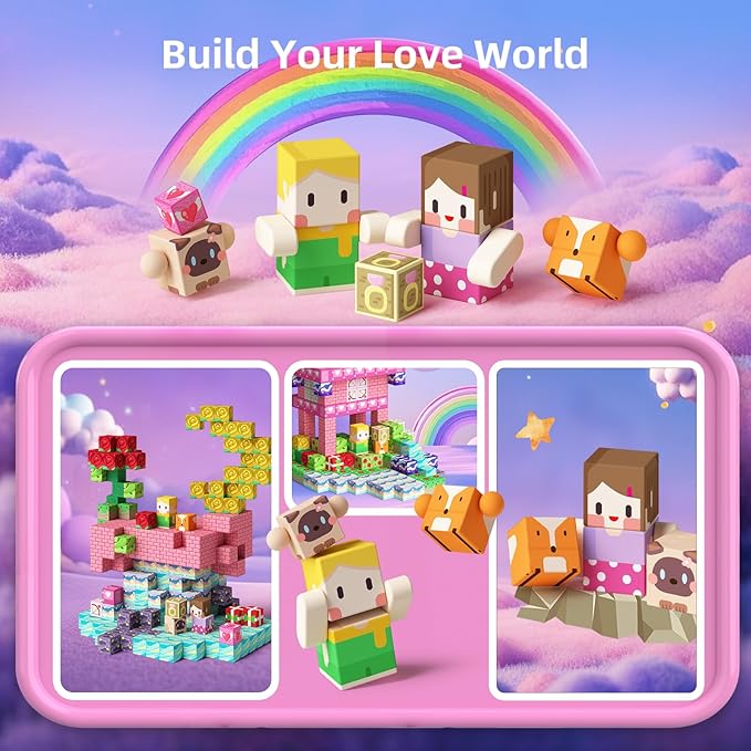 GobiDex 100PCS Magnetic Blocks Princess Building Toys - Image 3