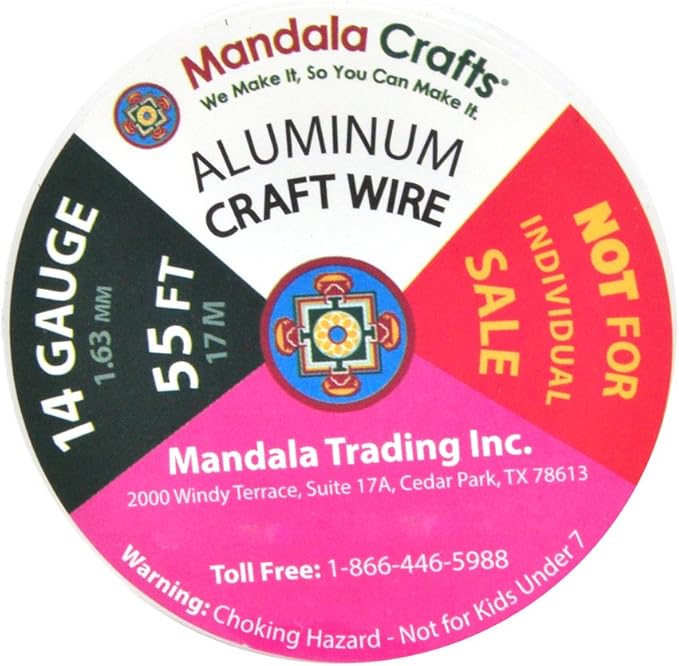 Mandala Crafts 14 Gauge Anodized Aluminum Craft Wire - Image 4