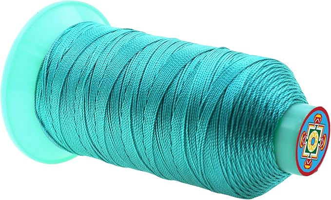 Mandala Crafts Bonded Nylon Thread Turquoise Heavy Duty Sewing Threads - Image 2