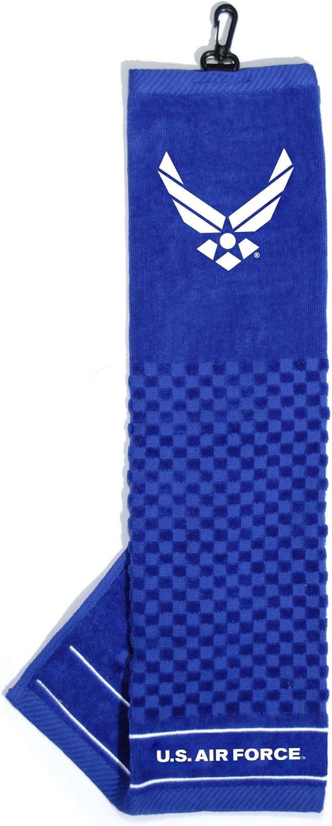 Team Golf Military Embroidered Golf Towel, Checkered Scrubber Design, Embroidered Logo