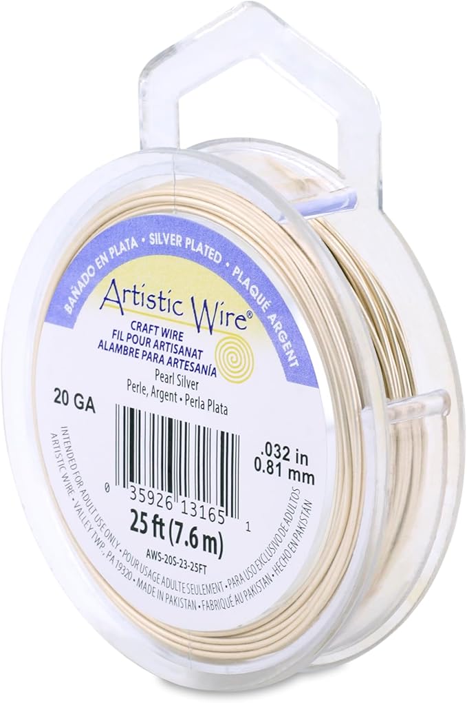Artistic Wire, 20 Gauge Silver Plated Tarnish Resistant Colored Copper Craft by ArtisticWire