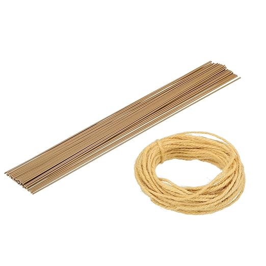 uxcell 50Pcs 2 Gauge Floral Wire, 15.75" Length Flower Stem Wires by uxcell