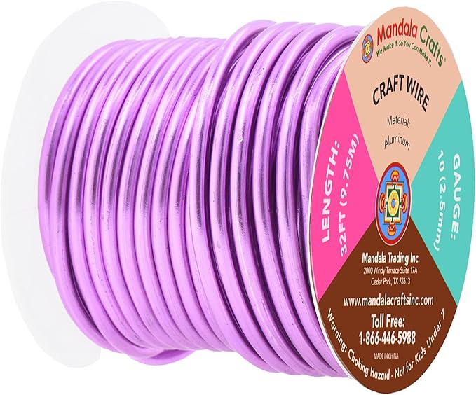 Mandala Crafts 10 Gauge Anodized Aluminum Craft Wire - Image 2