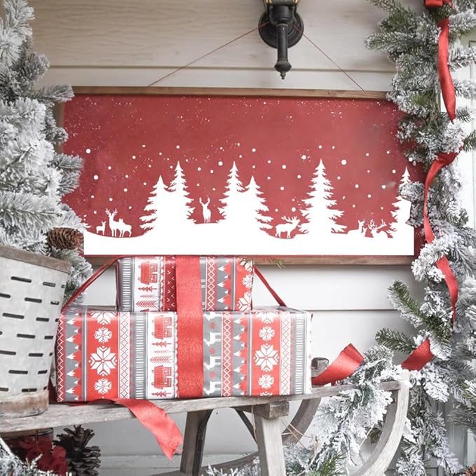 Christmas Stencils for Window Glass Large Christmas Stencils for Door Mats - Image 7