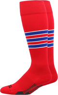 MadSportsStuff Softball Socks Baseball Socks | White & Team Colors | USA Made | Sizes for Girls, Youth Boys, Men & Women