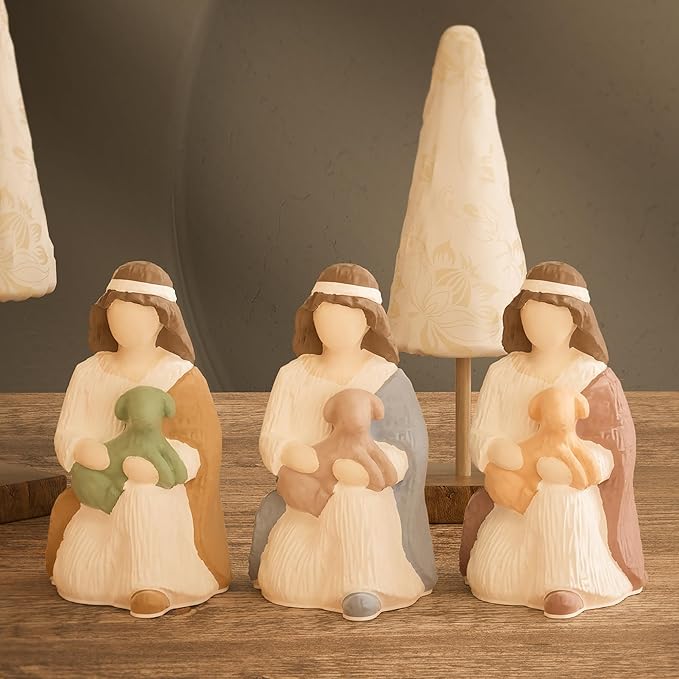 Nativity Mold Nativity Scene Mold Jesus Mold Maria Candle Mold Angel Mold Resin - Image 5