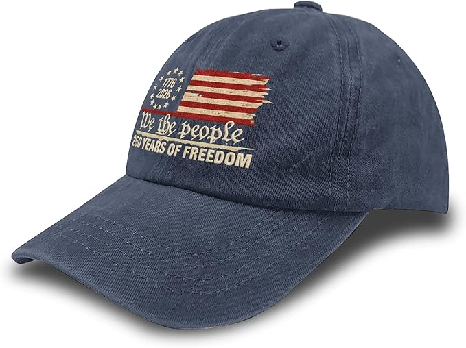 U.S. 250th Anniversary 250 Years Freedoms 1776-2026 Baseball Hats Funny