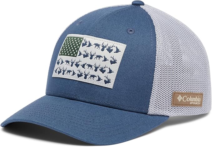 Columbia Unisex-Adult PHG Game Flag Mesh Ball Cap - Low Crown