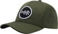 BASSDASH UPF 50+ Quick Dry Baseball Cap Water Resistant Laser Cut Mesh Snapback Hat for Men Women Fishing Hiking FH14