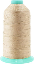 Mandala Crafts Bonded Nylon Thread Cream Heavy Duty Sewing Threads by MandalaCrafts
