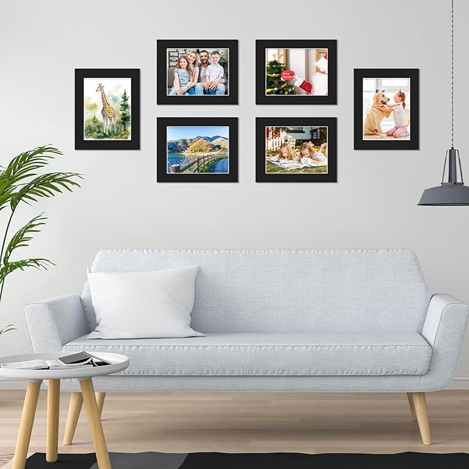 Prudiut 15 Pack 8x10 Black Picture Mats, Frame Mattes - Image 6